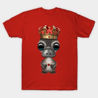 Cute Royal Platypus Wearing Crown T-Shirt